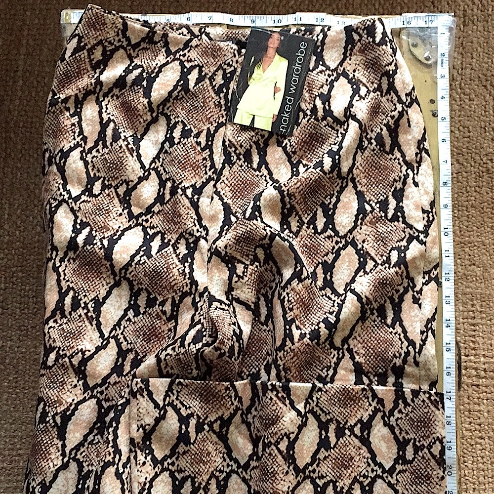NWT NAKED WARDROBE HIGH WAIST WIDE LEG PANT M - Picture 14 of 16